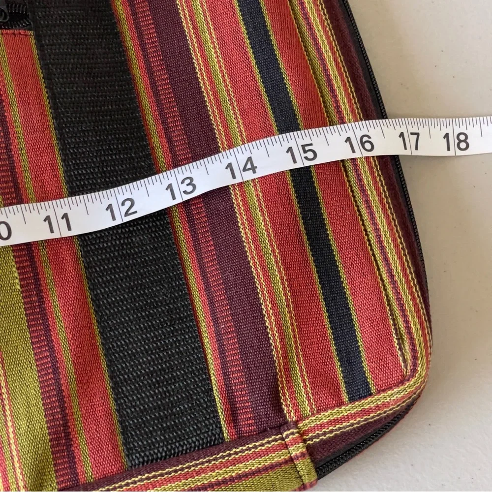 Handmade Stripe Southwestern Briefcase Laptop Bag Made in Guatemala NWT